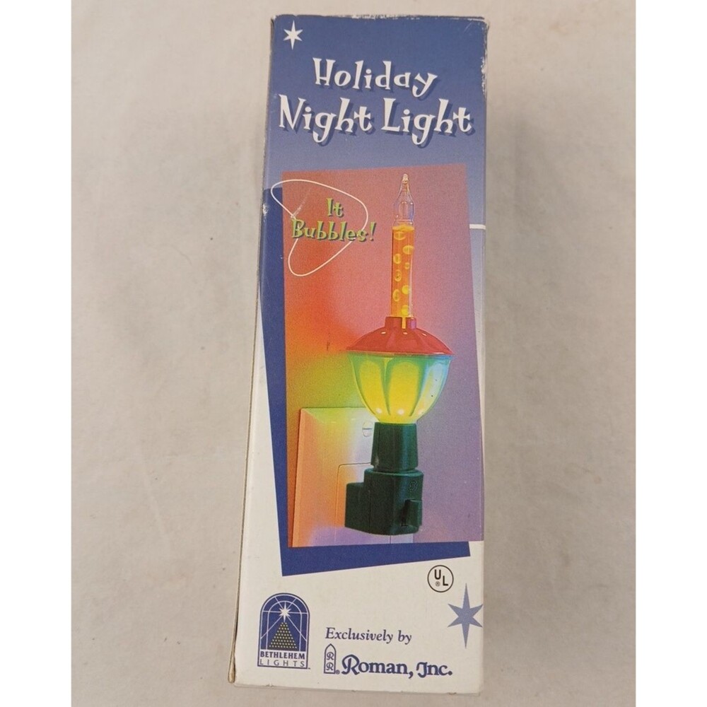 Roman Holiday Night Light w/ Box Vintage 1998 Works